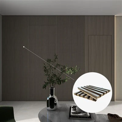 پانل لوور پانل دیواری Fluted WPC 210*20mm